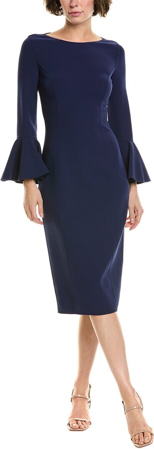 Michael Kors Collection Crepe Wool-Blend Sheath Dress