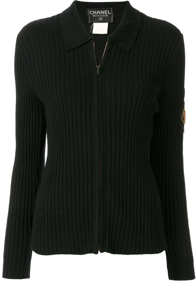Chanel Pre Owned 1996 Zip-Up Polo Shirt - ShopStyle Tops