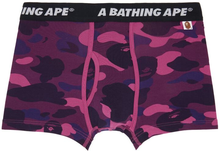 Forest Leaf-Camouflage Pink Mens Underwear Mens Bag Soft Cotton Underwear 2 Pack