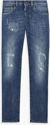 Dolce & Gabbana Skinny-fit distressed denim jeans
