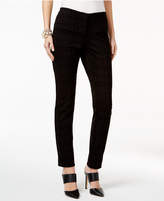 Thumbnail for your product : Alfani Petite Flocked Plaid Skinny Pants, Created for Macy's