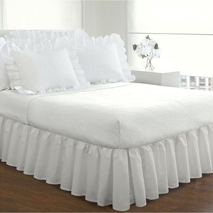 Fresh Ideas Ruffled Eyelet Bed Skirt