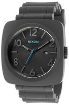 Thumbnail for your product : Nixon Men's Volta PU Solar Black Rubber and Dial Light Blue Accents