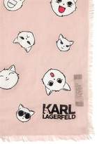 Thumbnail for your product : Karl Lagerfeld Paris Choupette Printed Modal & Silk Scarf