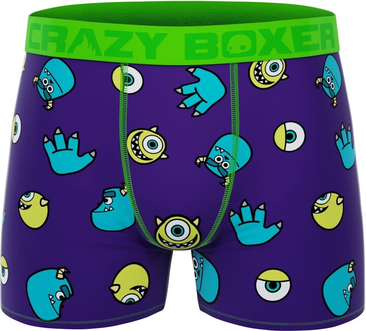 Crazyboxer Crazy Boxers Men's Disney Monsters Inc Purple Boxer Briefs