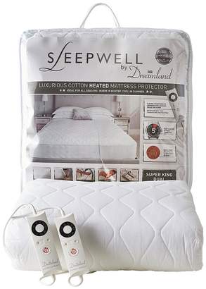 Dreamland Sleepwell Intelliheat Electric Cotton Mattress Cover Sb Dual