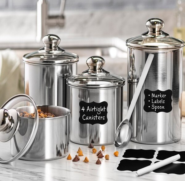 Outshine Farmhouse Canister Sets for Kitchen Counter