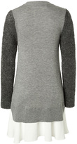 Thumbnail for your product : Victoria Beckham Victoria, Merino-Cashmere Contrast Sleeve Dress