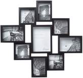 Thumbnail for your product : Linea Black 9 multi aperture photo frame