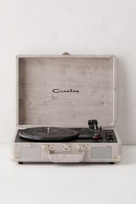 Crosley Grey Wood Cruiser Bluetooth Record Player - Grey ALL at Urban Outfitters