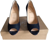 Thumbnail for your product : Christian Louboutin Blue Cloth Heels
