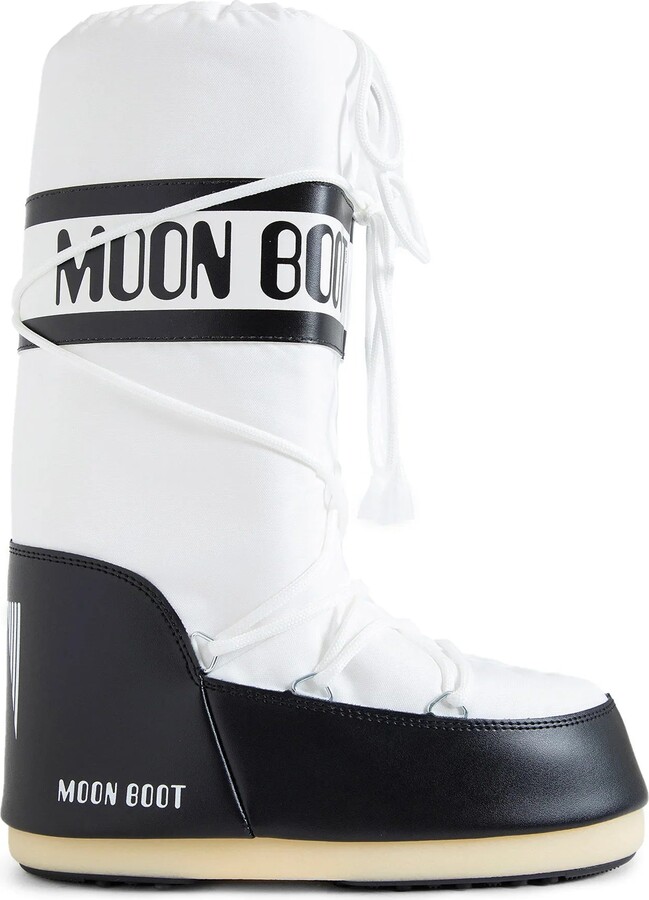 Moon Boot Stivali Unisex Neri E Bianchi