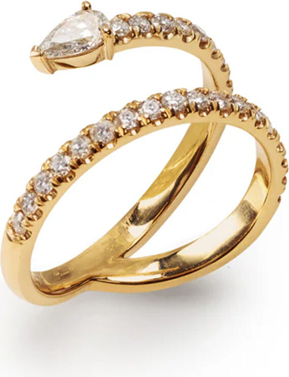CARBON & HYDE Serpent Yellow Gold Ring