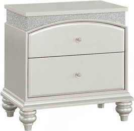 Rosdorf Park Maverick Platinum Finish Night Stand