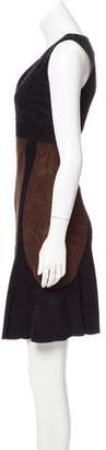 Max Mara Leather Knee-Length Dress w/ Tags
