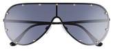 Thumbnail for your product : Leith 65mm Studded Shield Sunglasses
