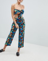 Thumbnail for your product : Reclaimed Vintage Inspired Tropical Print Trousers