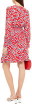Thumbnail for your product : By Ti Mo Gathered Floral-print Crepe De Chine Dress