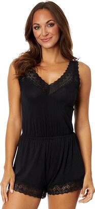 Cosabella Giulia Modal and Lace Sleep Romper (Black) Women's Jumpsuit &  Rompers One Piece - ShopStyle