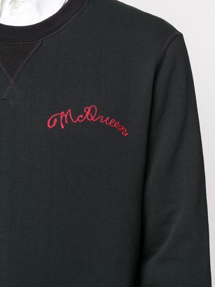 Alexander McQueen Embroidered Logo Sweater