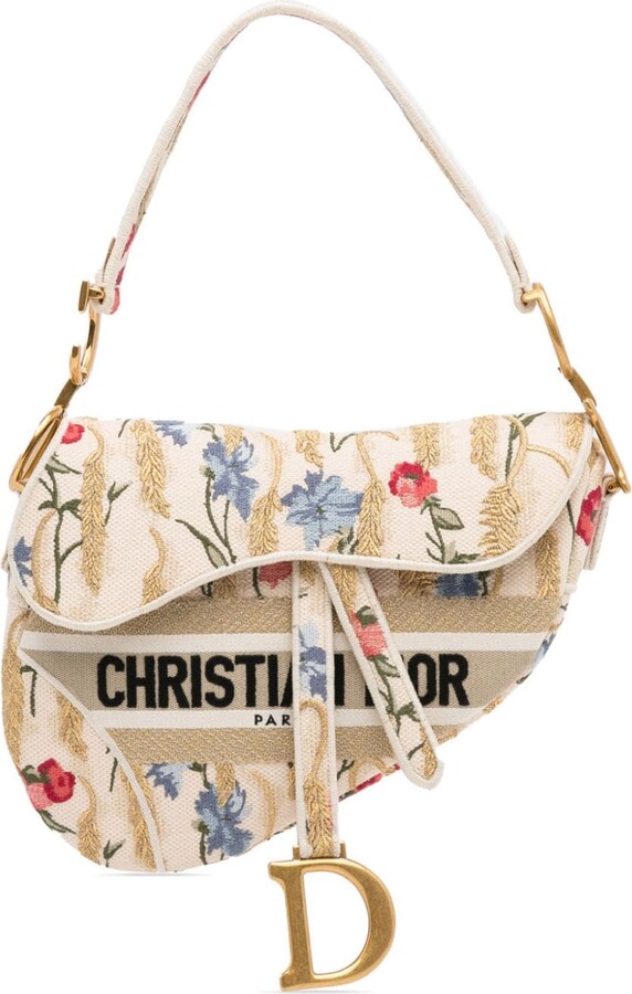 Christian Dior 2005 pre-owned Embroidered Saddle Bag - Farfetch