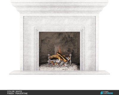 Los Angeles Cast Stone Grand Verona Fireplace Surround