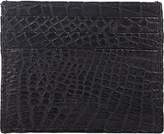 Thumbnail for your product : Barneys New York Men's Alligator Flat Card Case - Black