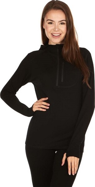 Minus33 Merino Wool Minus33MerinoWoolMicroWeight-Women'sWool1/4ZipSunHoodieWoolverinoMintGreenL