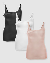 Thumbnail for your product : B Free Intimate Apparel - Women's Black Camisoles - Bamboo Nursing Camisole - 3 Pack - Size One Size, 12 at The Iconic