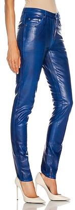 Saint Laurent Skinny 5 Pocket Pant Med in Blue