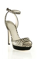 Thumbnail for your product : Alice + Olivia Landon Embossed Snake Skin Heel