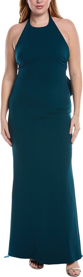 Badgley Mischka Bow Back Gown