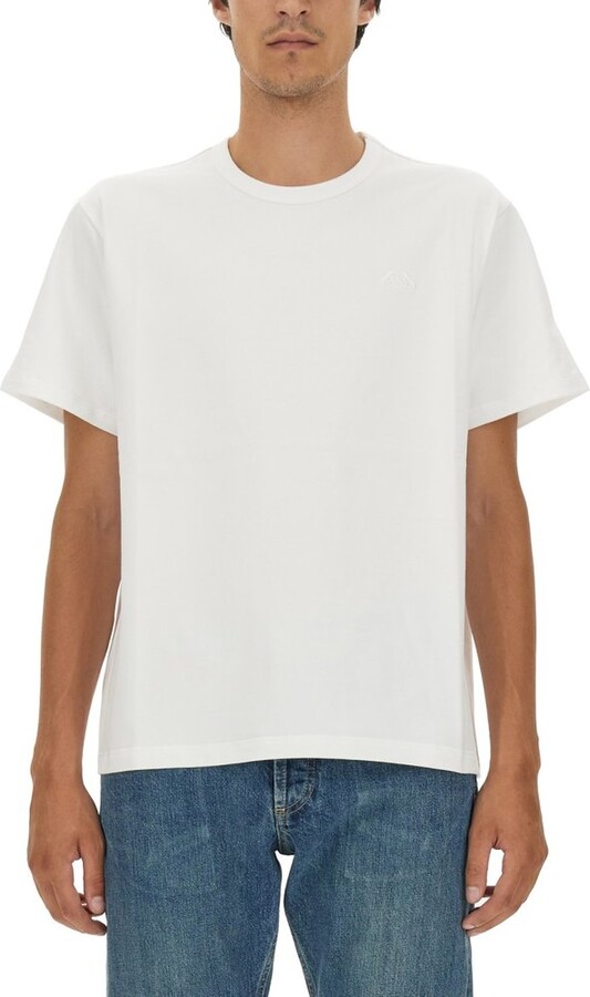 Alexander McQueen Logo-Embroidered Crewneck T-Shirt