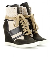 Thumbnail for your product : Chloé Suede wedge sneakers