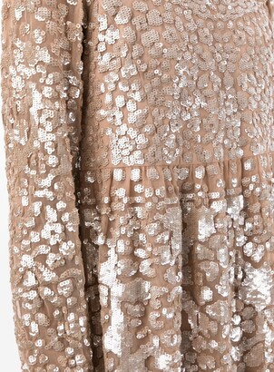 Needle & Thread Lucille sequin-embellished dress