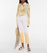 Thumbnail for your product : 7 For All Mankind The Straight Crop mid-rise jeans