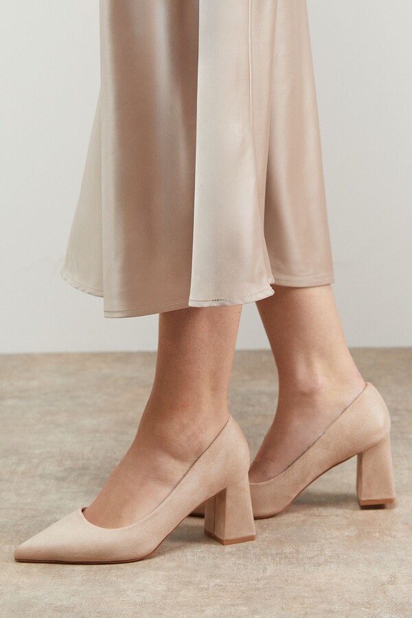 Taupe Block Heel ShopStyle UK
