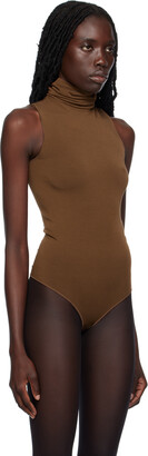 Wolford Brown Turtleneck Bodysuit - ShopStyle Tops