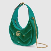 Thumbnail for your product : Gucci GG Marmont half-moon-shaped mini bag