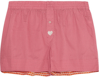Mimi Holliday Charles polka-dot cotton pajama shorts