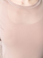 Thumbnail for your product : Avant Toi round-neck tulle T-shirt
