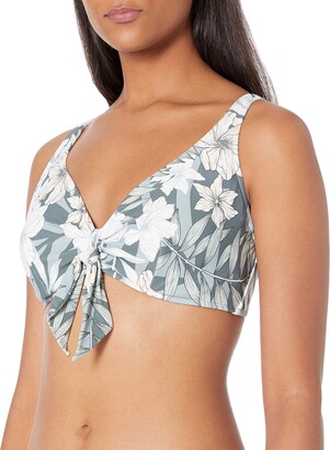 Seafolly Women's F Cup Tank Bikini Top Swimsuit with Tie Front