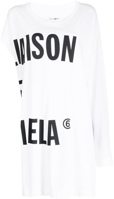 MM6 MAISON MARGIELA oversized asymmetric T-shirt