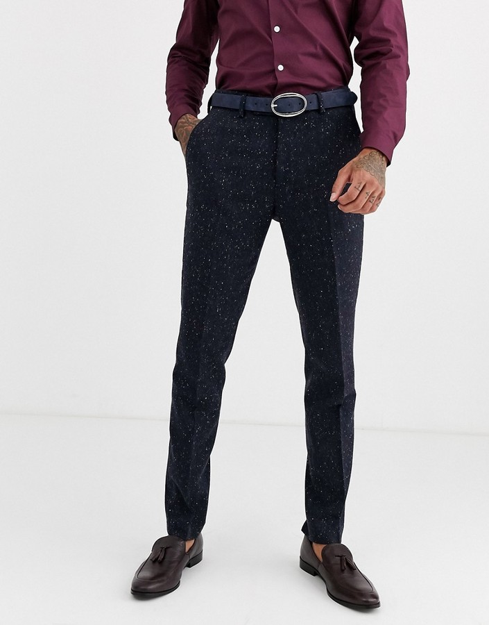 skinny tweed trousers