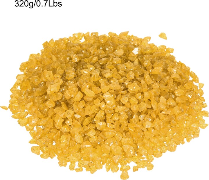Unique Bargains Decorative Glass Gravel 320g/0.7Lbs Irregular Rock Sand