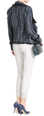 Donna Karan New York Cotton-Linen Draped Blazer