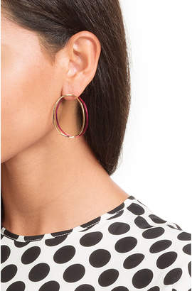 Delfina Delettrez Big Ear-Clipse Hoop Earrings in 18kt Gold