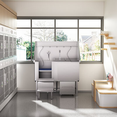 HomLux 304 Stainless Steel Pet Bathing Station