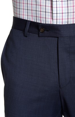 Ted Baker Jarret Blue Screen Check Wool Trousers
