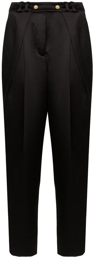 Black silk pants womens Clearance